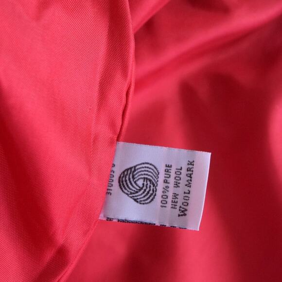 Pendleton Vintage Wool Zip Front Bomber Jacket in Red Oversized - Picture 9 of 10